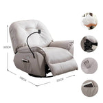 Modern Techno Fabric Sofa - Orange, Gray, Off White, Blue, Metal & Particle Board with Silicon Fill fykl-419