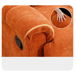 Modern Multi-Color Sofa with Particle Board Frame and Metal Accents - Vibrant Orange, Gray, Green, and Blue fykl-422