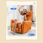 Modern Sofa - Orange & Light Gray with Yellow Accents, Sturdy Particle Board & Metal Frame, Durable Silicon Fill, Scratch-Resistant Fabric fykl-425