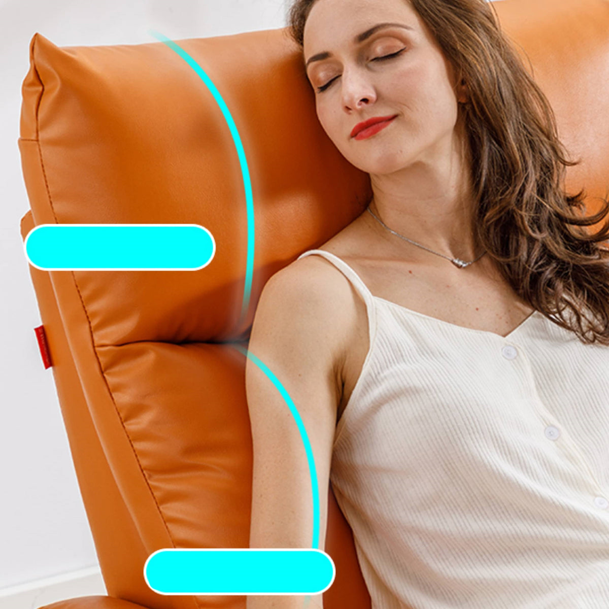 Modern Sofa - Orange & Light Gray with Yellow Accents, Sturdy Particle Board & Metal Frame, Durable Silicon Fill, Scratch-Resistant Fabric fykl-425