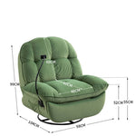 Stylish Light Green and Orange Sofa with Gray Metal Accents and Silicon Fill - Modern Comfort and Design fykl-428