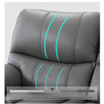 Modern Sofa with Gray Techno Fabric, Metal Frame, and Silicon Fill for Ultimate Comfort fykl-436