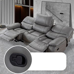 Modern Sofa with Gray Techno Fabric, Metal Frame, and Silicon Fill for Ultimate Comfort fykl-436