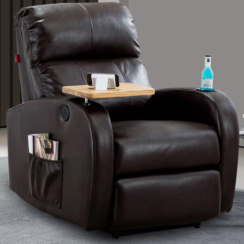 Modern Sofa with Nano Leather and Silicon Fill - Premium Gray, Orange, Off White, Khaki Colors, Elm Wood and Metal Frame fykl-437