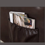 Modern Sofa with Nano Leather and Silicon Fill - Premium Gray, Orange, Off White, Khaki Colors, Elm Wood and Metal Frame fykl-437