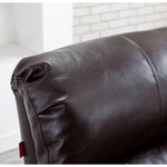 Modern Sofa with Nano Leather and Silicon Fill - Premium Gray, Orange, Off White, Khaki Colors, Elm Wood and Metal Frame fykl-437