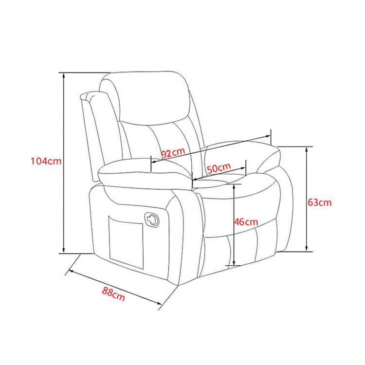 Modern Nano Leather Sofa in Vibrant Colors - Orange, Off White, Dark Brown, Khaki, Black, Wine Red with Metal Frame and Silicon Fill fykl-438