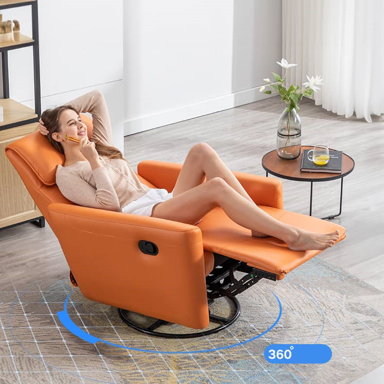 Stylish Techno Fabric Sofa - Vibrant Orange, Blue & Gray with Durable Metal Frame fykl-441