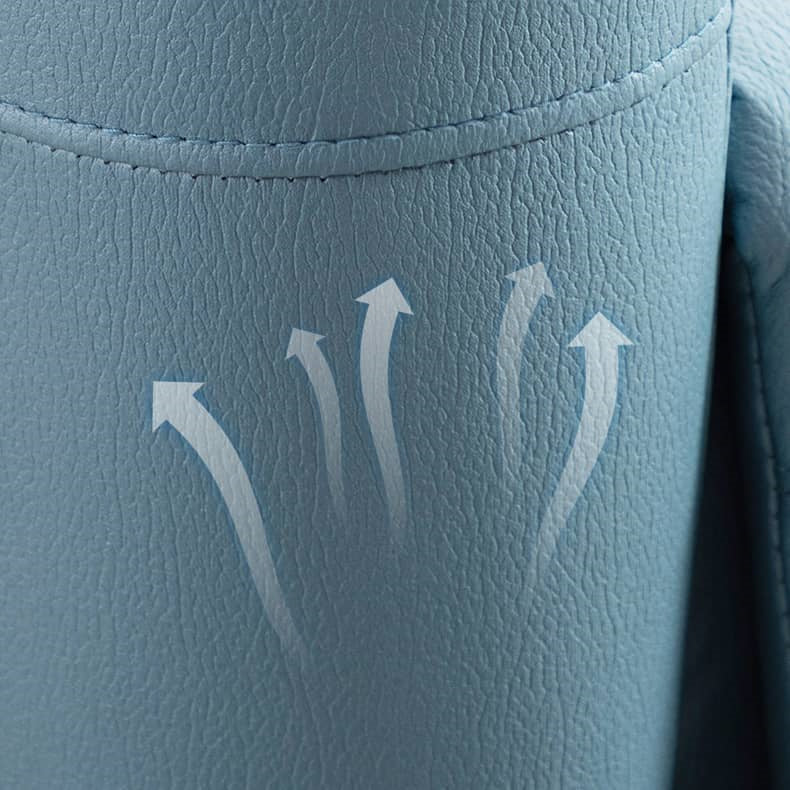 Stylish Techno Fabric Sofa - Vibrant Orange, Blue & Gray with Durable Metal Frame fykl-441