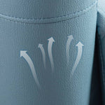 Stylish Techno Fabric Sofa - Vibrant Orange, Blue & Gray with Durable Metal Frame fykl-441