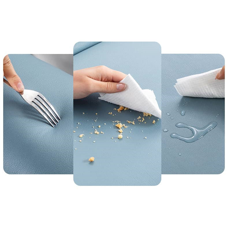 Stylish Techno Fabric Sofa - Vibrant Orange, Blue & Gray with Durable Metal Frame fykl-441