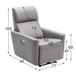 Stylish Techno Fabric Sofa - Vibrant Orange, Blue & Gray with Durable Metal Frame fykl-441