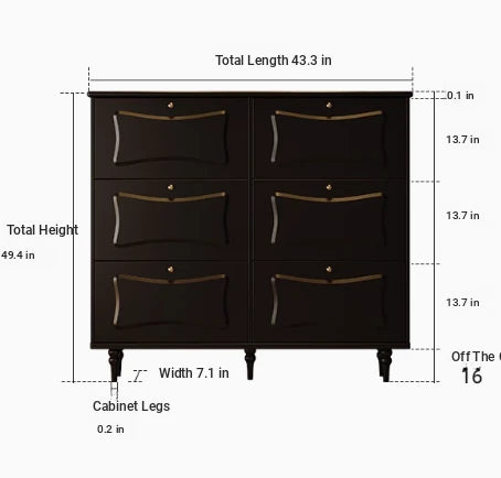 Elegant Black Cabinet with Gold Accents – Stylish Storage Solution for Modern Interiors fymj-4844