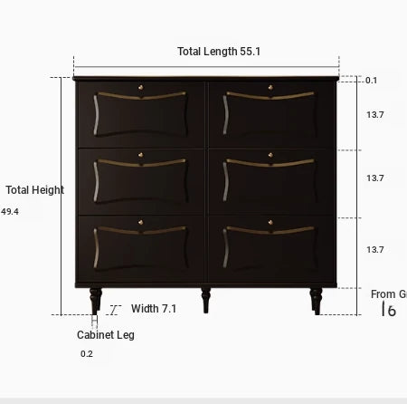 Elegant Black Cabinet with Gold Accents – Stylish Storage Solution for Modern Interiors fymj-4844