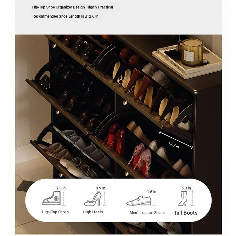 Elegant Black Cabinet with Gold Accents – Stylish Storage Solution for Modern Interiors fymj-4844