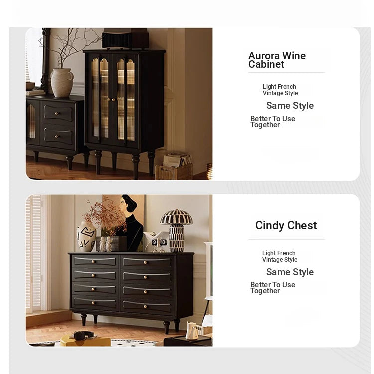 Elegant Black Cabinet with Gold Accents – Stylish Storage Solution for Modern Interiors fymj-4844