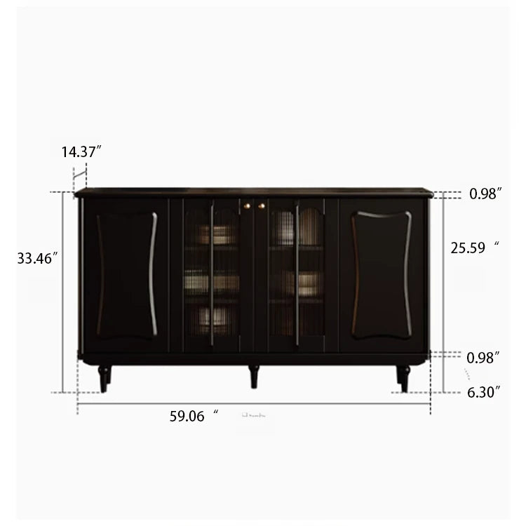 Elegant Solid Wood Cabinet with Acrylic Design - Modern Storage Solution for Your Home fymj-4848