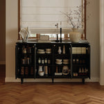Elegant Solid Wood Cabinet with Acrylic Design - Modern Storage Solution for Your Home fymj-4848