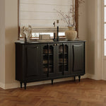 Elegant Solid Wood Cabinet with Acrylic Design - Modern Storage Solution for Your Home fymj-4848