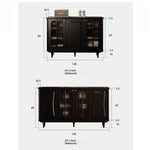 Elegant Solid Wood Cabinet with Acrylic Design - Modern Storage Solution for Your Home fymj-4848