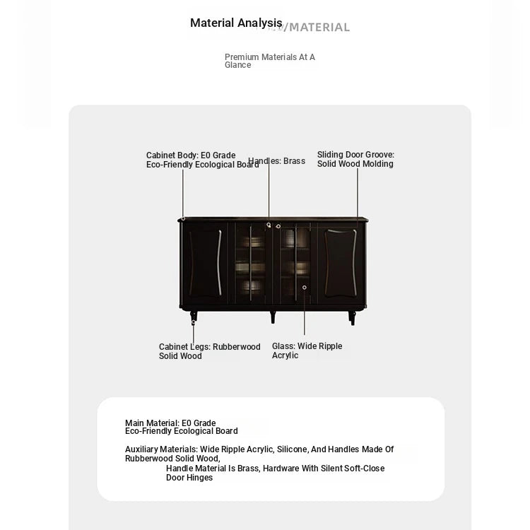 Elegant Solid Wood Cabinet with Acrylic Design - Modern Storage Solution for Your Home fymj-4848
