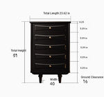 Stylish Modern Cabinet with Elegant Gold Handles and Ample Storage Space fymj-4850