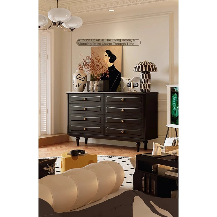 Stylish Modern Cabinet with Elegant Gold Handles and Ample Storage Space fymj-4850