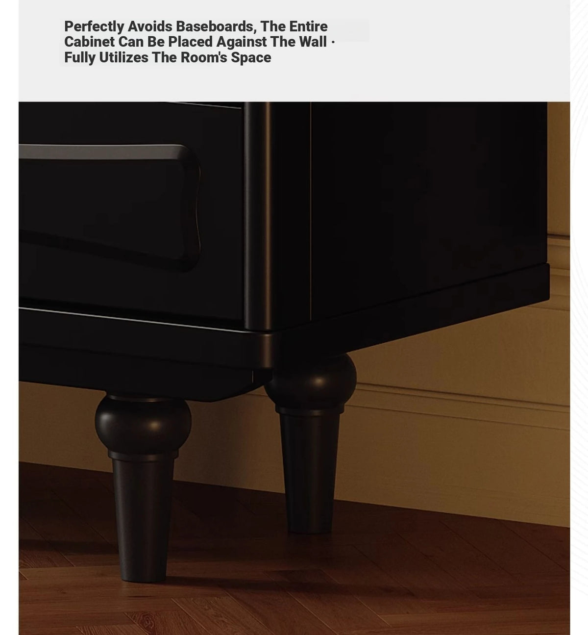 Stylish Modern Cabinet with Elegant Gold Handles and Ample Storage Space fymj-4850