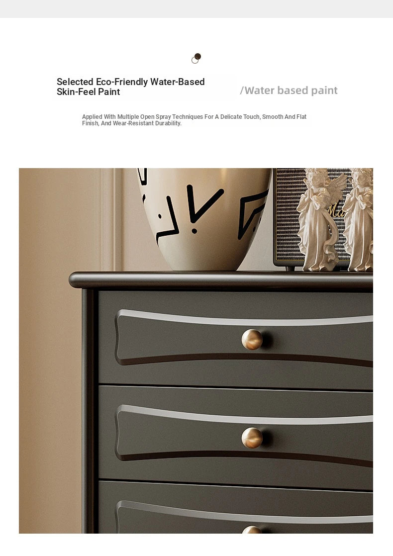 Stylish Modern Cabinet with Elegant Gold Handles and Ample Storage Space fymj-4850