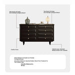 Stylish Modern Cabinet with Elegant Gold Handles and Ample Storage Space fymj-4850