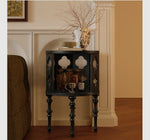 Elegant Multi-Layer Board Tea Table with Glass and Red Oak Finish – Stylish Accent for Any Living Space fymj-4852