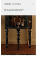 Elegant Multi-Layer Board Tea Table with Glass and Red Oak Finish – Stylish Accent for Any Living Space fymj-4852