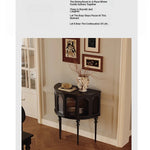 Elegant Multi-Layer Board Cabinet in Glass and Red Oak - Stylish Storage Solution for Modern Interiors fymj-4853