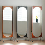 Stylish Multi-Material Storage Rack with Glass Shelves - Natural Wood, Brown, and Black Accents fyx-822