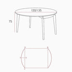 Exquisite Cherry Wood Table with Sleek Stainless Steel Accents fyx-832