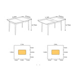 Elegant Oak & Cherry Wood Tables with Durable Stainless Steel and Metal Accents fyx-833