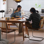 Elegant Oak & Cherry Wood Tables with Durable Stainless Steel and Metal Accents fyx-833