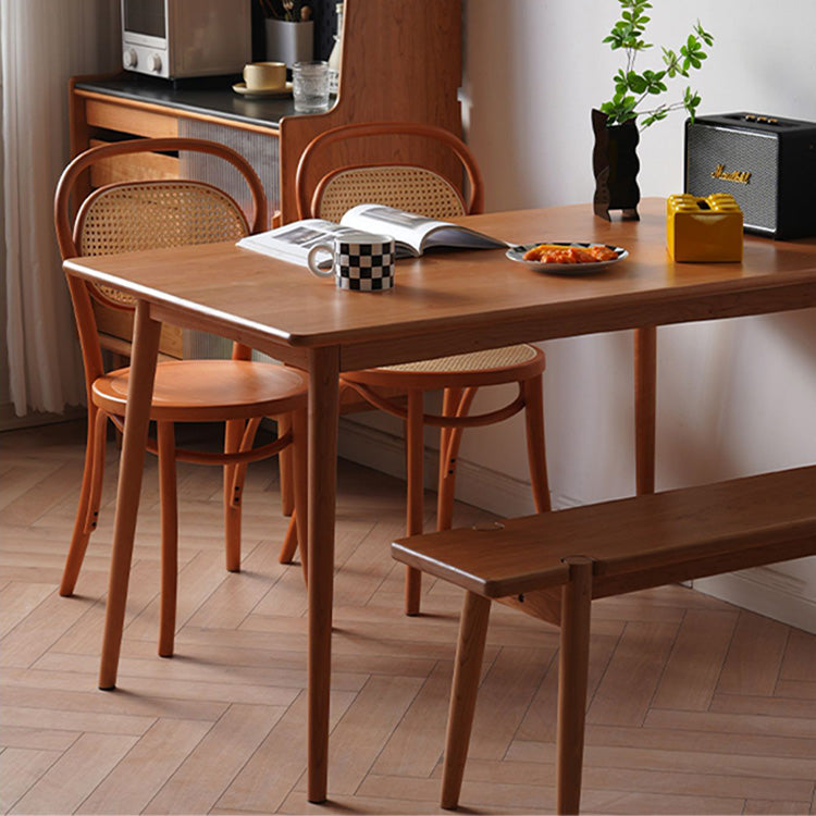 Stunning Natural Oak and Cherry Wood Table – Perfect for Any Home Decor fyx-834