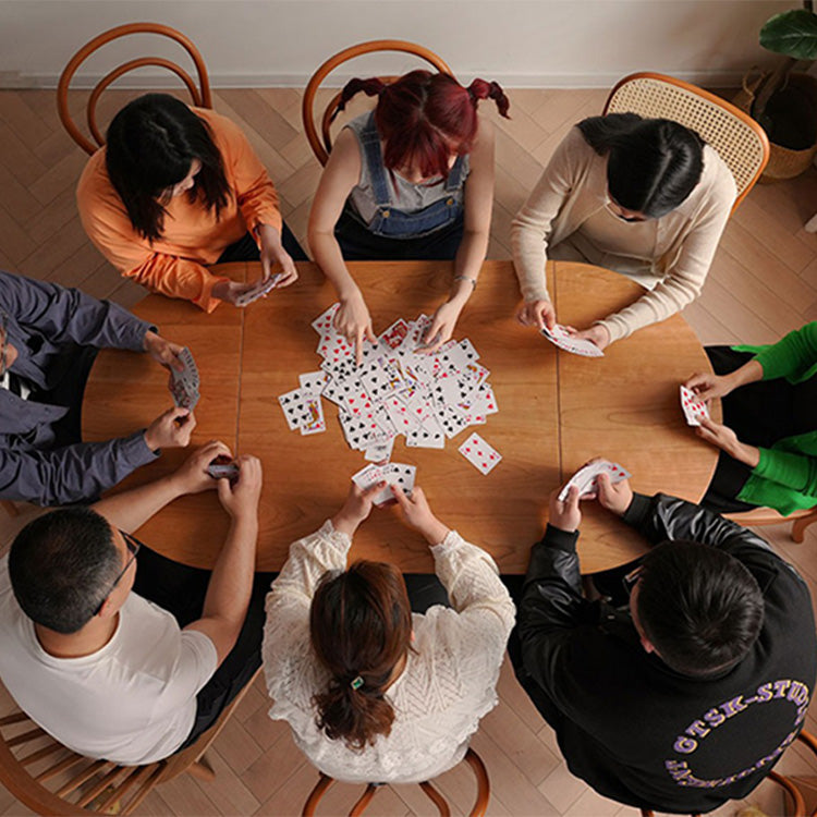 Elegant Cherry and Oak Wood Table with Steel Frame – Perfect for Modern Interiors fyx-840