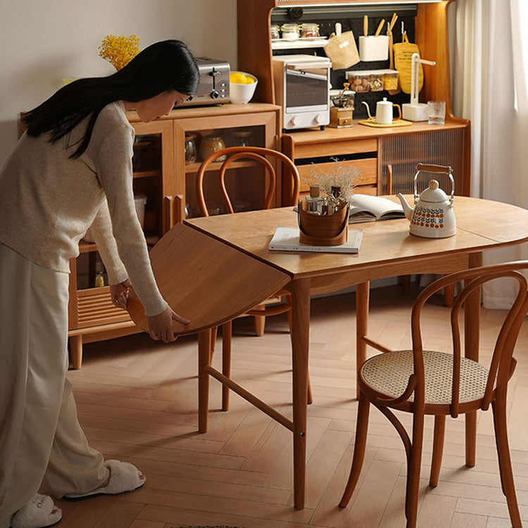 Elegant Cherry and Oak Wood Table with Steel Frame – Perfect for Modern Interiors fyx-840