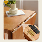 Elegant Cherry and Oak Wood Table with Steel Frame – Perfect for Modern Interiors fyx-840