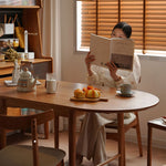 Elegant Cherry and Oak Wood Table with Steel Frame – Perfect for Modern Interiors fyx-840