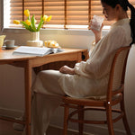 Elegant Cherry and Oak Wood Table with Steel Frame – Perfect for Modern Interiors fyx-840