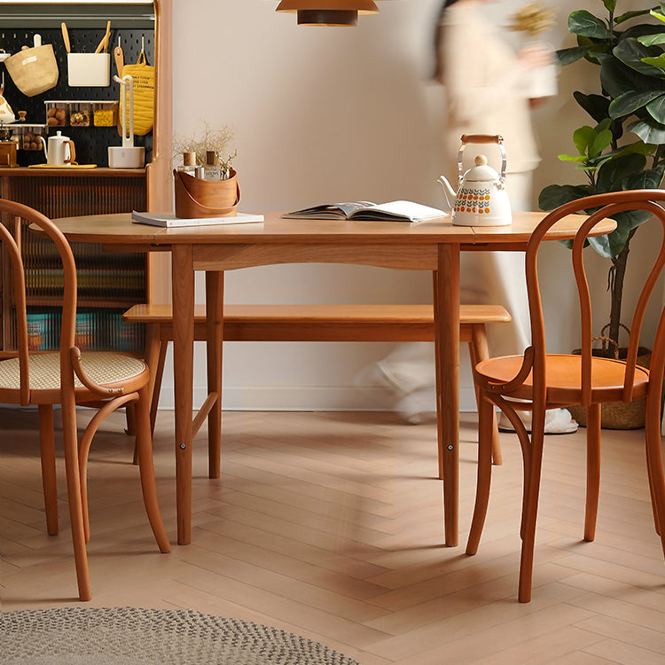 Elegant Cherry and Oak Wood Table with Steel Frame – Perfect for Modern Interiors fyx-840