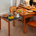 Stunning Natural Wood Table with Elegant Cherry Wood and Durable Acrylic Finish fyx-848