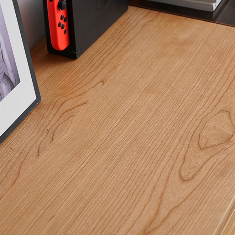 Elegant Cherry Wood Cabinet with Tempered Glass Doors fyx-854