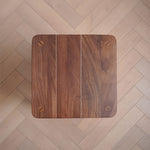 Stylish Tea Table in Cherry Wood & Walnut with Elegant Rattan Design fyx-874