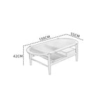 Elegant Cherry Wood and Glass Tea Table with Rattan Accents fyx-877