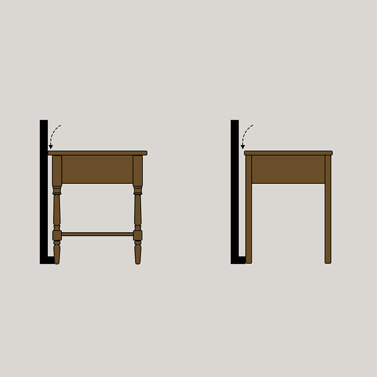 Stunning Cherry Wood Bedside Cupboard - Natural Finish Nightstand fyx-879