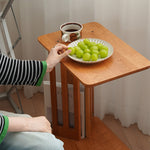 Elegant Natural Cherry Wood Tea Table - Timeless Design for Your Home fyx-881